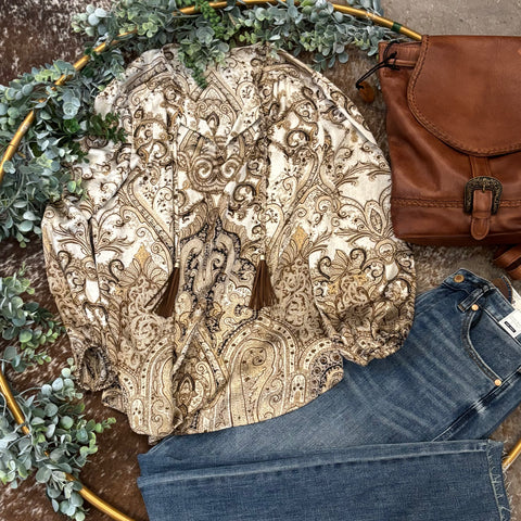 Paisley Silk Blouse