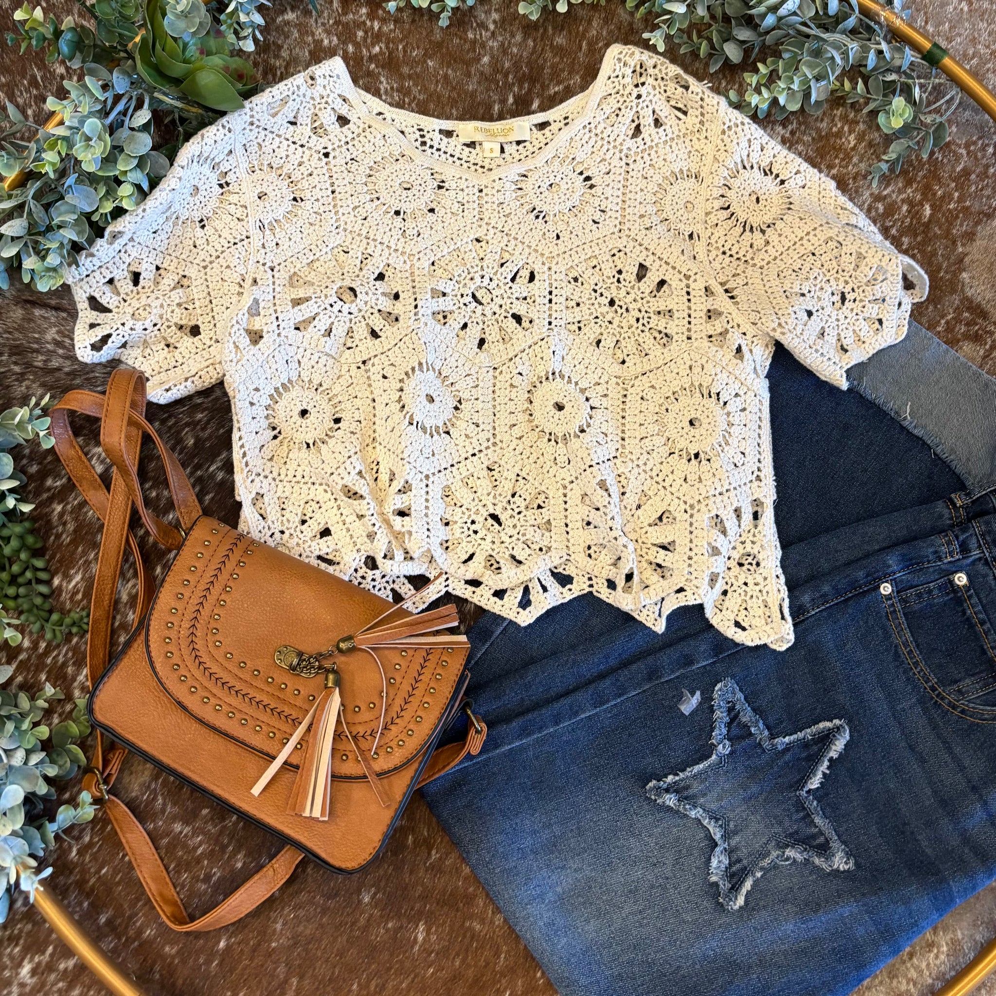 Stevie Crochet Top