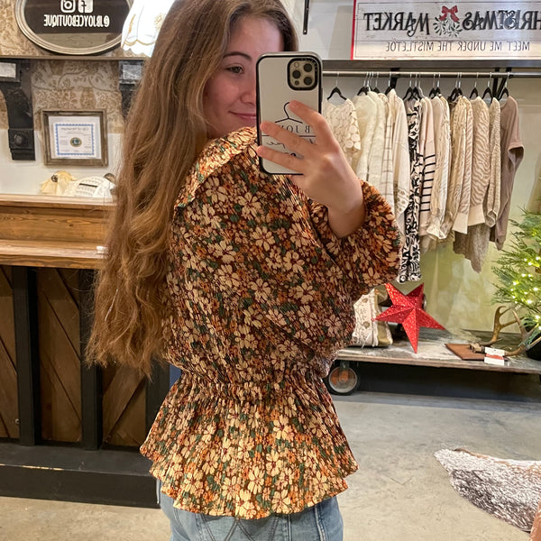 Retro Floral Top