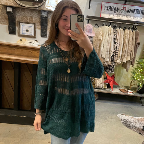 Knitted Green Sweater