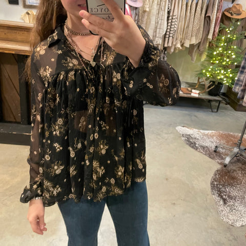 Loretta Sheer Blouse